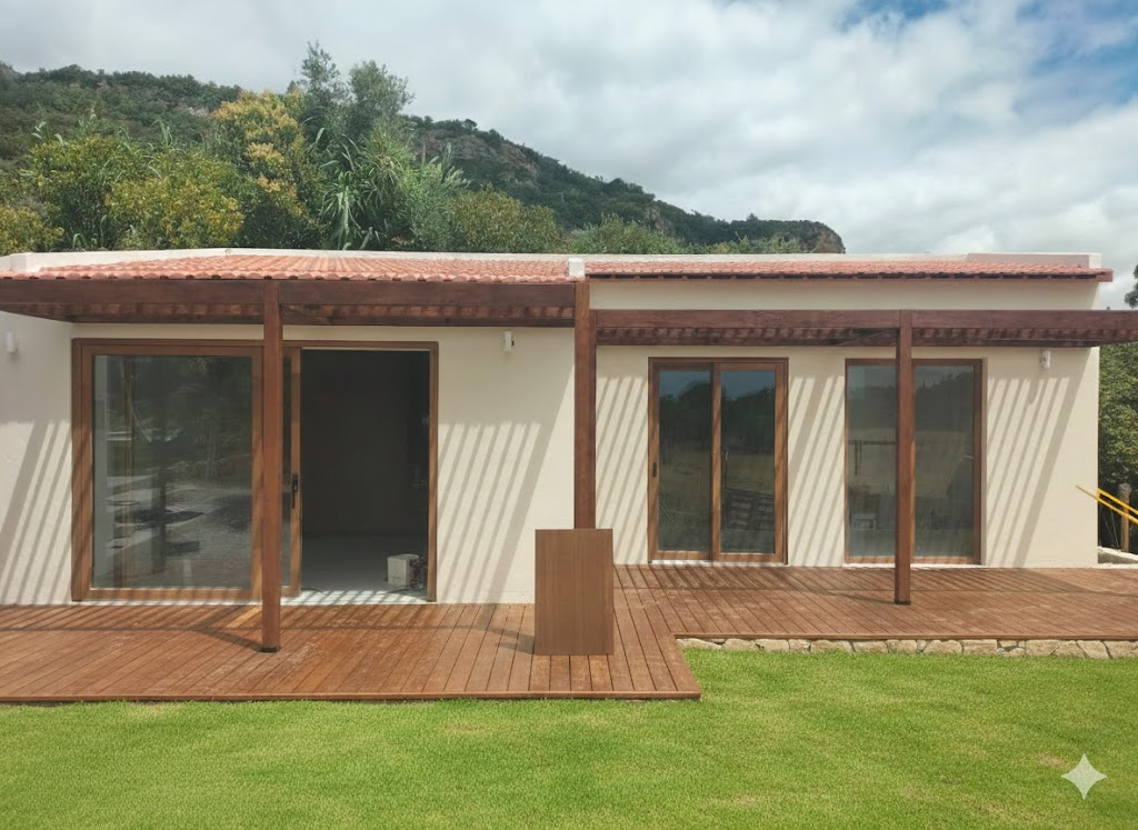 Pérgola e Deck em Pinho
